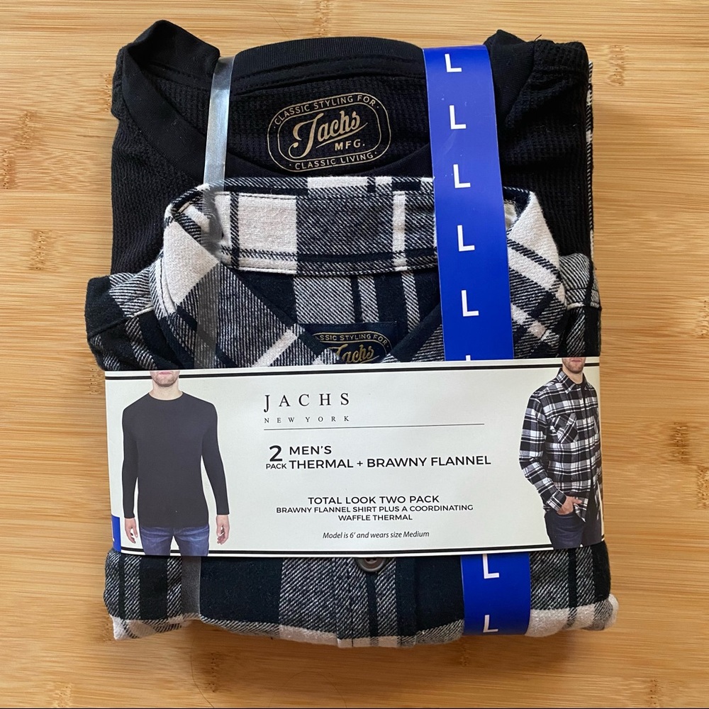 Men’s thermal + Brawny flannel set!